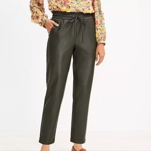 Loft NWT faux leather pants